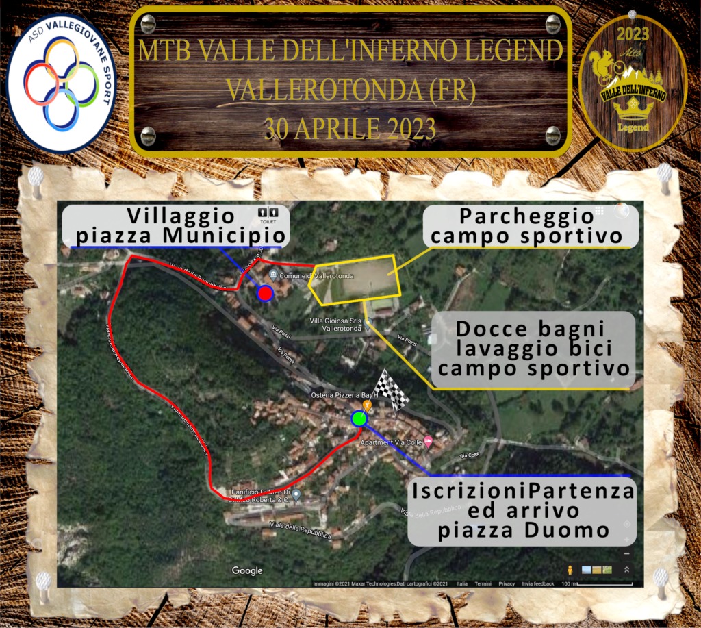 MTB Valle dell'Inferno Legend - 2023 - planimetria villaggio